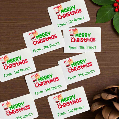 Personalised Christmas Sticker Tags Australia